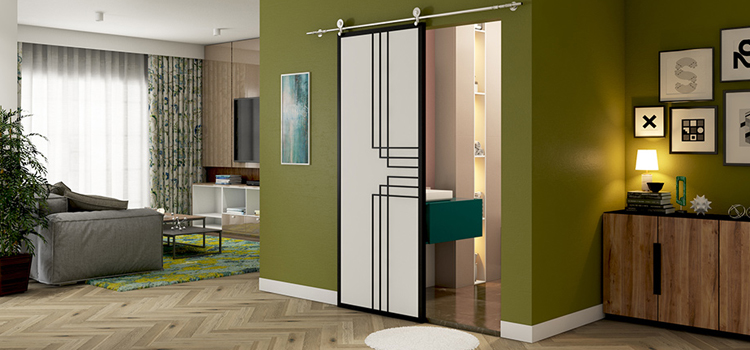 sliding bathroom door installation in Plumas Lake